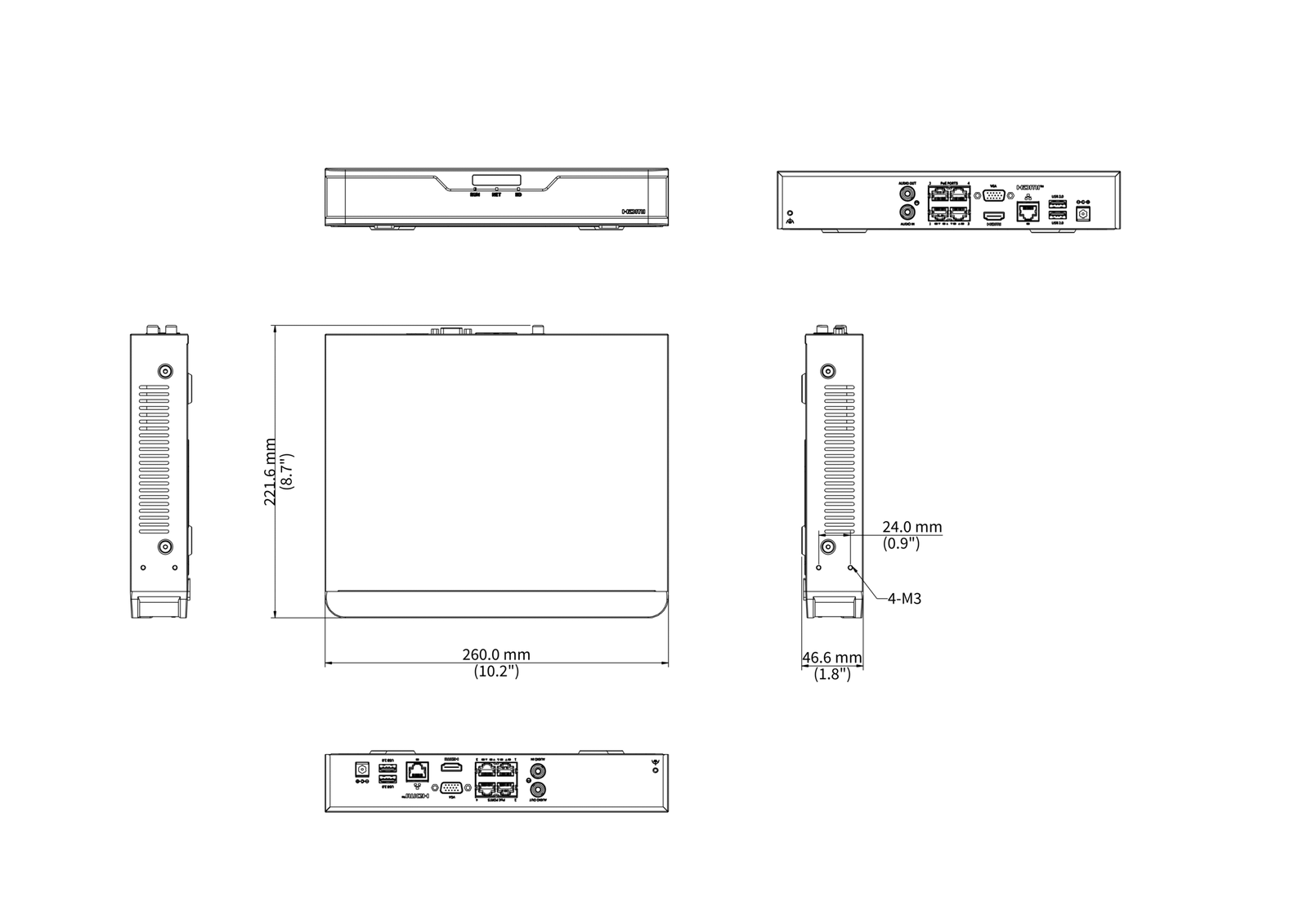 UNV NVR301-04B-P4-IQ - Image 4